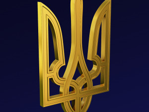 Ukraine State Emblem M 5 3D-Modell