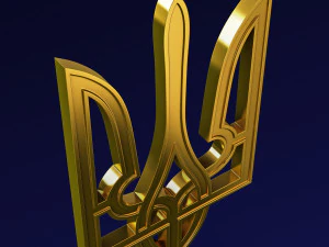 Ukraine State Emblem M 5 3D Model