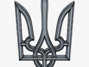 Ukraine State Emblem M 5 3D-Modell