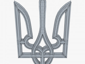 Ukraine State Emblem M 5 3D-Modell