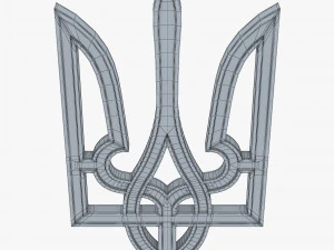 Ukraine State Emblem M 5 3D Model