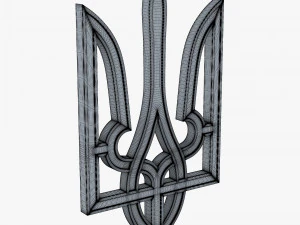Ukraine State Emblem M 5 3D Model