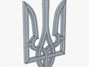 Ukraine State Emblem M 5 3D Model