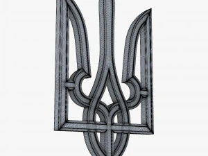 Ukraine State Emblem M 5 3D Model