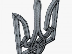 Ukraine State Emblem M 5 3D Model