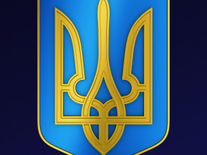 Ukraine State Emblem M 6 3D Model