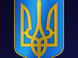 Ukraine State Emblem M 6 3D Model