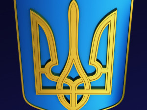 Ukraine State Emblem M 6 3D Model