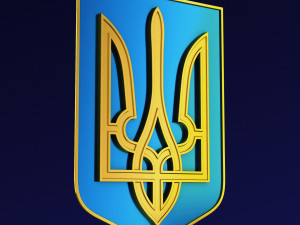 Ukraine State Emblem M 6 3D Model