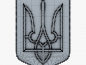 Ukraine State Emblem M 6 3D Model