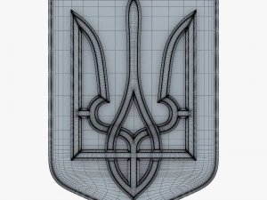Ukraine State Emblem M 6 3D Model