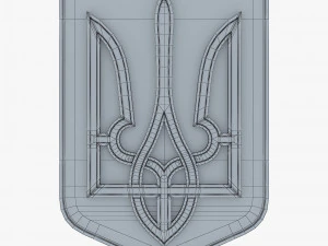 Ukraine State Emblem M 6 3D Model