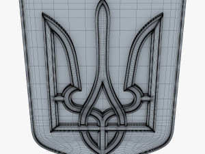 Ukraine State Emblem M 6 3D Model