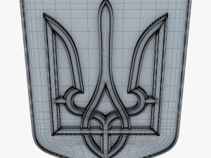 Ukraine State Emblem M 6 3D Model