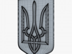 Ukraine State Emblem M 6 3D Model