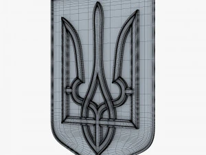 Ukraine State Emblem M 6 3D Model