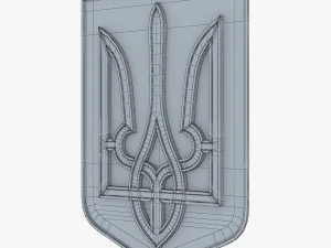 Ukraine State Emblem M 6 3D Model