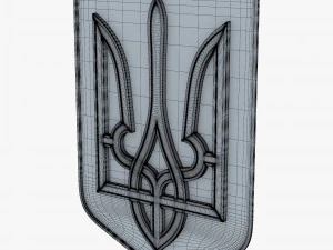Ukraine State Emblem M 6 3D Model