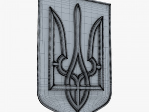 Ukraine State Emblem M 6 3D Model