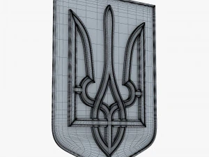 Ukraine State Emblem M 6 3D Model