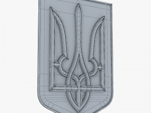Ukraine State Emblem M 6 3D Model