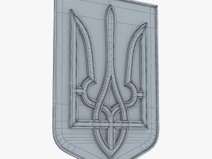 Ukraine State Emblem M 6 3D Model