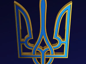 Ukraine State Emblem M 7 3D Model