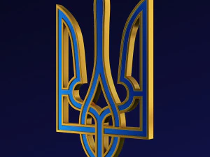 Ukraine State Emblem M 7 3D Model