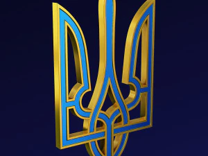 Ukraine State Emblem M 7 3D Model