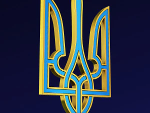Ukraine State Emblem M 7 3D Model