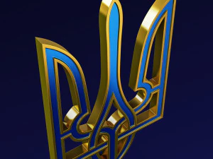 Ukraine State Emblem M 7 3D Model