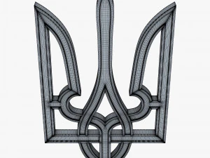 Ukraine State Emblem M 7 3D Model