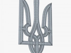 Ukraine State Emblem M 7 3D Model