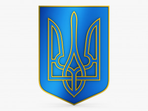 Ukraine State Emblem M 8 3D Model