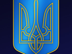 Ukraine State Emblem M 8 Modelo 3D