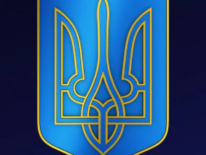 Ukraine State Emblem M 8 3D Model