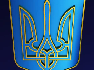 Ukraine State Emblem M 8 3D Model