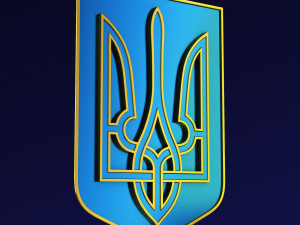 Ukraine State Emblem M 8 Modelo 3D