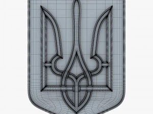 Ukraine State Emblem M 8 3D Model