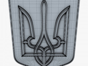Ukraine State Emblem M 8 Modelo 3D