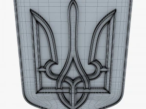 Ukraine State Emblem M 8 3D Model