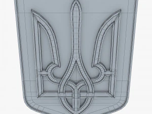 Ukraine State Emblem M 8 3D Model