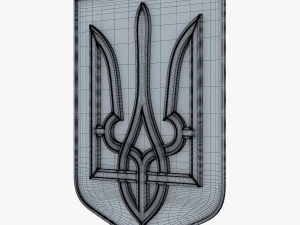 Ukraine State Emblem M 8 3D Model