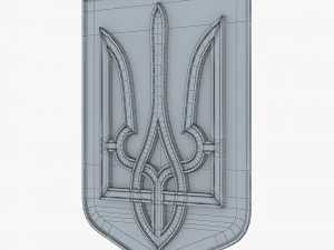 Ukraine State Emblem M 8 3D Model