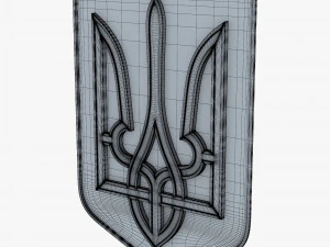 Ukraine State Emblem M 8 3D Model
