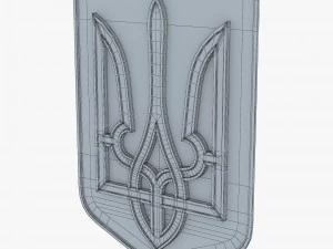 Ukraine State Emblem M 8 3D Model
