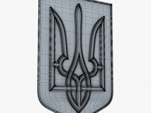 Ukraine State Emblem M 8 Modelo 3D