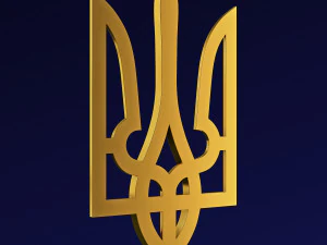 Ukraine State Emblem M 9 3D Model