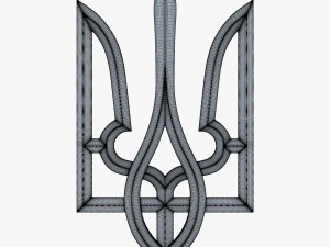 Ukraine State Emblem M 9 3D Model