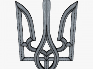 Ukraine State Emblem M 9 Modelo 3D